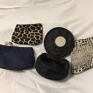 COSMETICS SET OF 4 NWOT NEVER USED BAGS